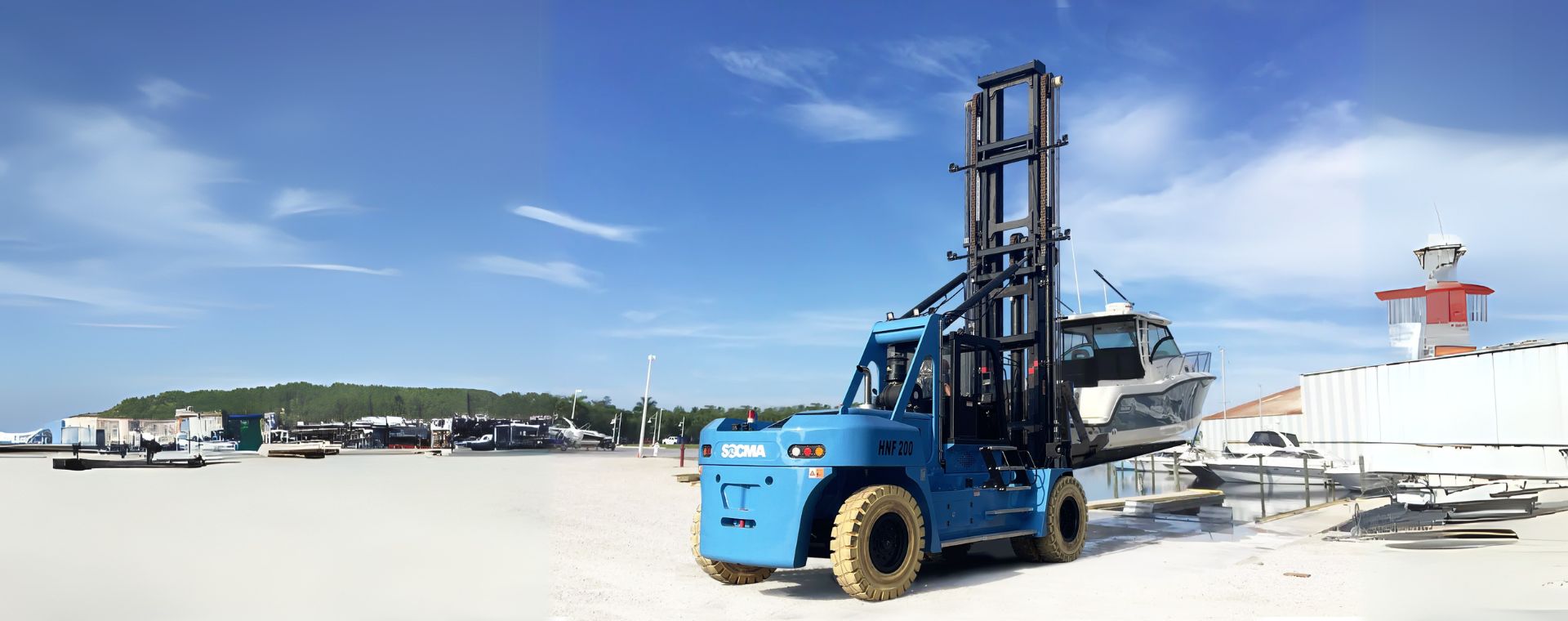SOCMA Marina Gabelstapler Premium Bootshandling-Lösungen